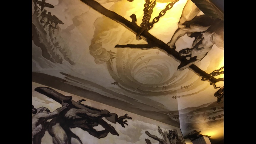 ロックフェラー・センター正面玄関の壁画の天井部分