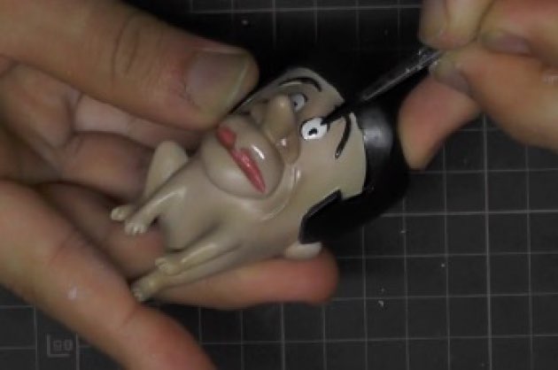 粘土でアナゴさんフィギュアを作ってみた コップのアナゴさんにもなるよ