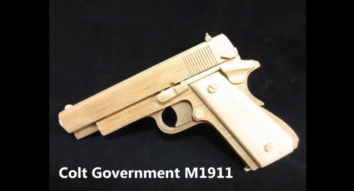 Glock19とm1911をフルオート連射できるゴム銃に改造 ホールドオープンもできる
