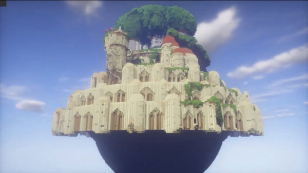 シータとの出会いからラピュタ崩壊まで……『Minecraft』で天空の城ラピュタのストーリーを丸ごと再現してみた