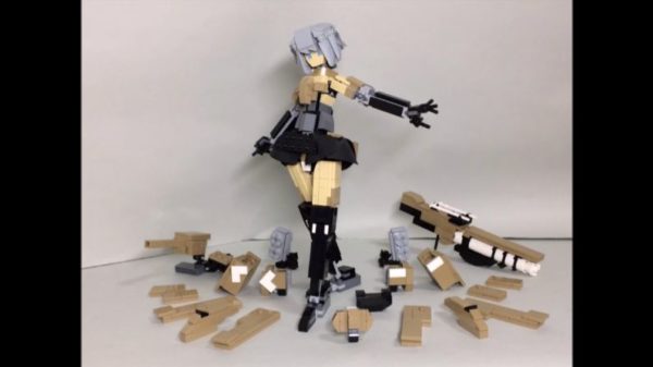 『FAガール』豪雷をレゴで作ってみた。着脱可能な装甲の下の“ムチムチ太もも”も再現する執念に「いいものを見れました」