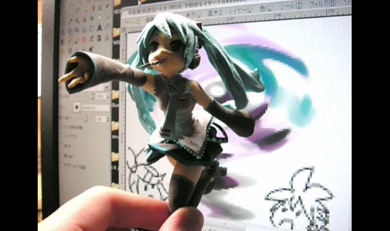 初音ミクを100均の紙粘土で作ってみた 謎の超絶技巧のオンパレードで組み上げたら粘土のミクさんが画面から飛び出した ニコニコニュース オリジナル