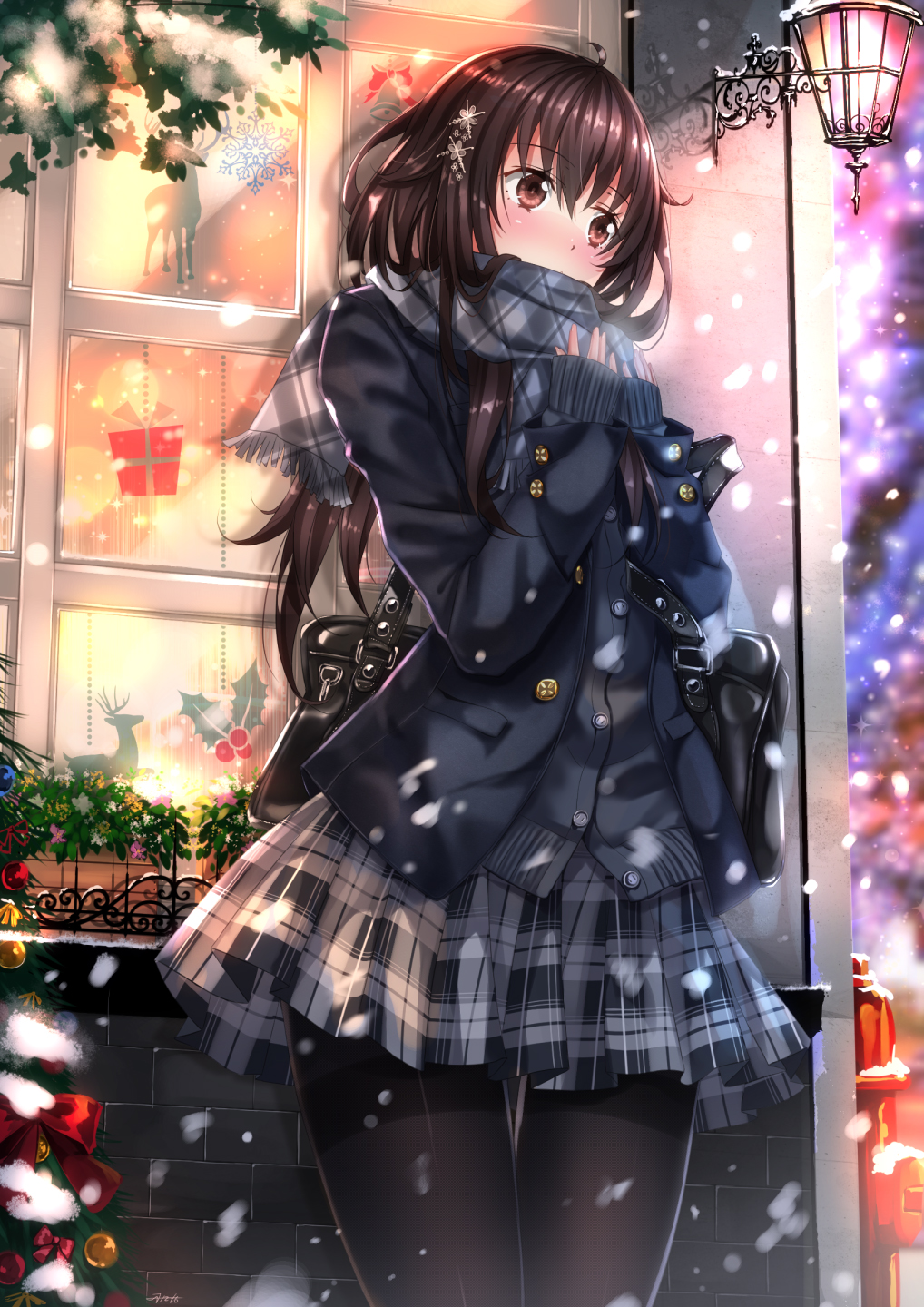ギュッと抱きしめてあげたい 雪の中にたたずむ美少女のイラストまとめの画像 07 Yuki