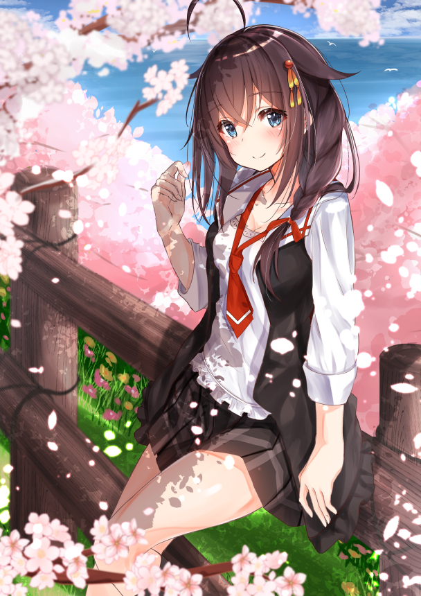 満開の桜と写る女の子は美しい 桜 女子 のイラストまとめの画像 13 Sakura