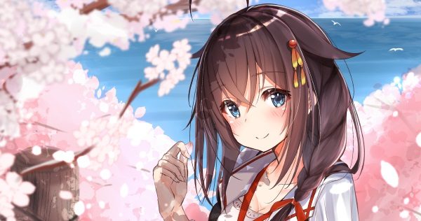 満開の桜と写る女の子は美しい 桜 女子 のイラストまとめ