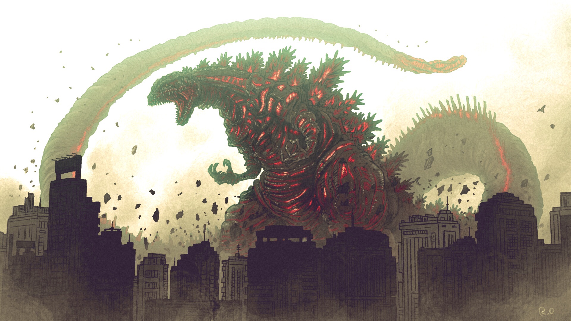 圧倒的破壊力 大迫力 戦うゴジライラスト集の画像 06 Godzilla