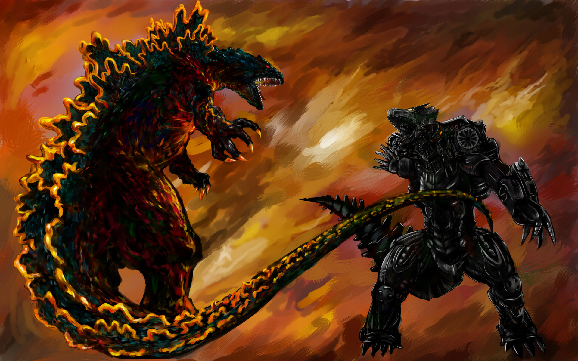 圧倒的破壊力 大迫力 戦うゴジライラスト集の画像 11 Godzilla