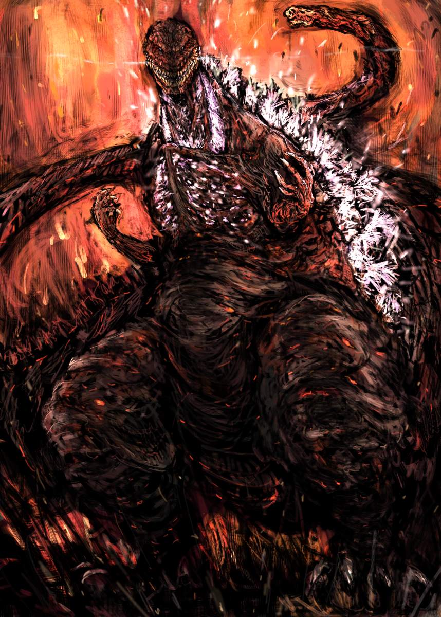 圧倒的破壊力 大迫力 戦うゴジライラスト集の画像 12 Godzilla