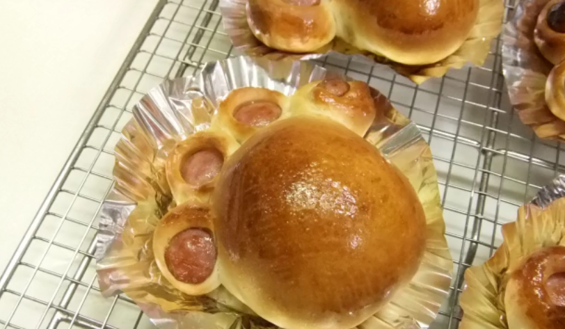 ウィンナーの肉球がプニッと可愛い 子どもが喜ぶ 肉球パン ハンバーグ入り を作ってみた Ameba News アメーバニュース