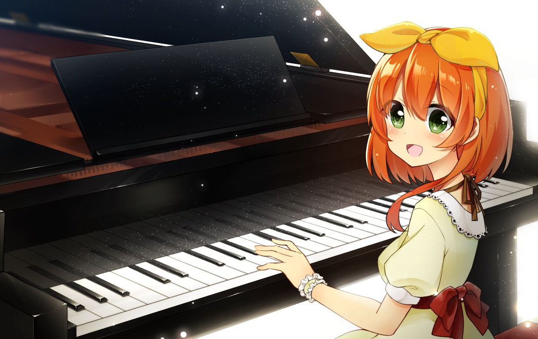 最良の選択 女の子 ピアノ イラスト かわいい