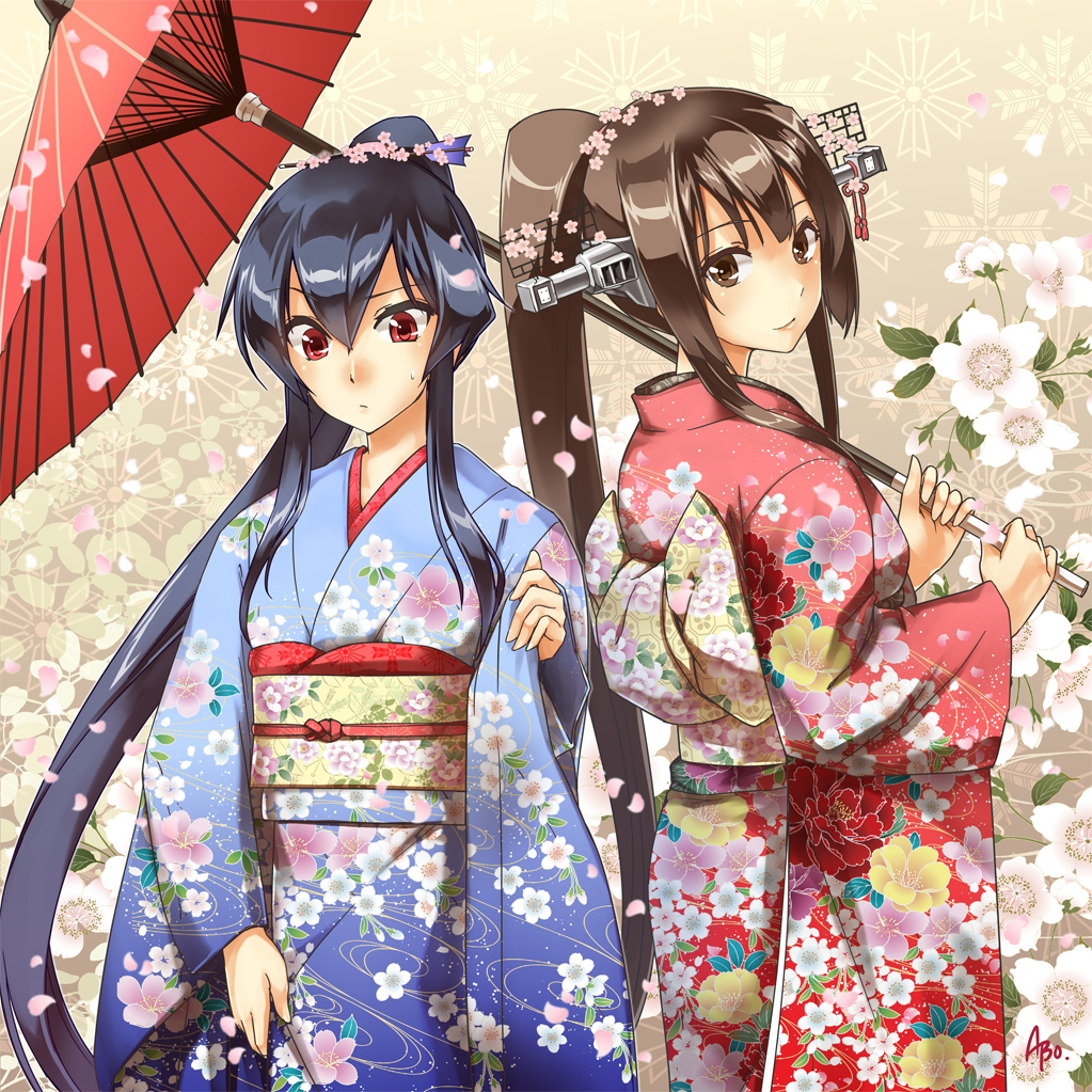艶やかな彩りが美しい 着物女子 イラスト特集の画像 09 Kimono2