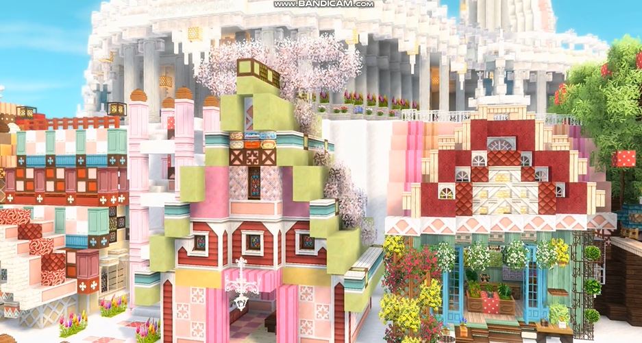 海に浮かぶ巨大な ケーキ島 が マイクラ に登場 四季をコンセプトに組み上げられた建築センスに 夢の国 天才すぎ と称賛の声 ニコニコニュース オリジナル