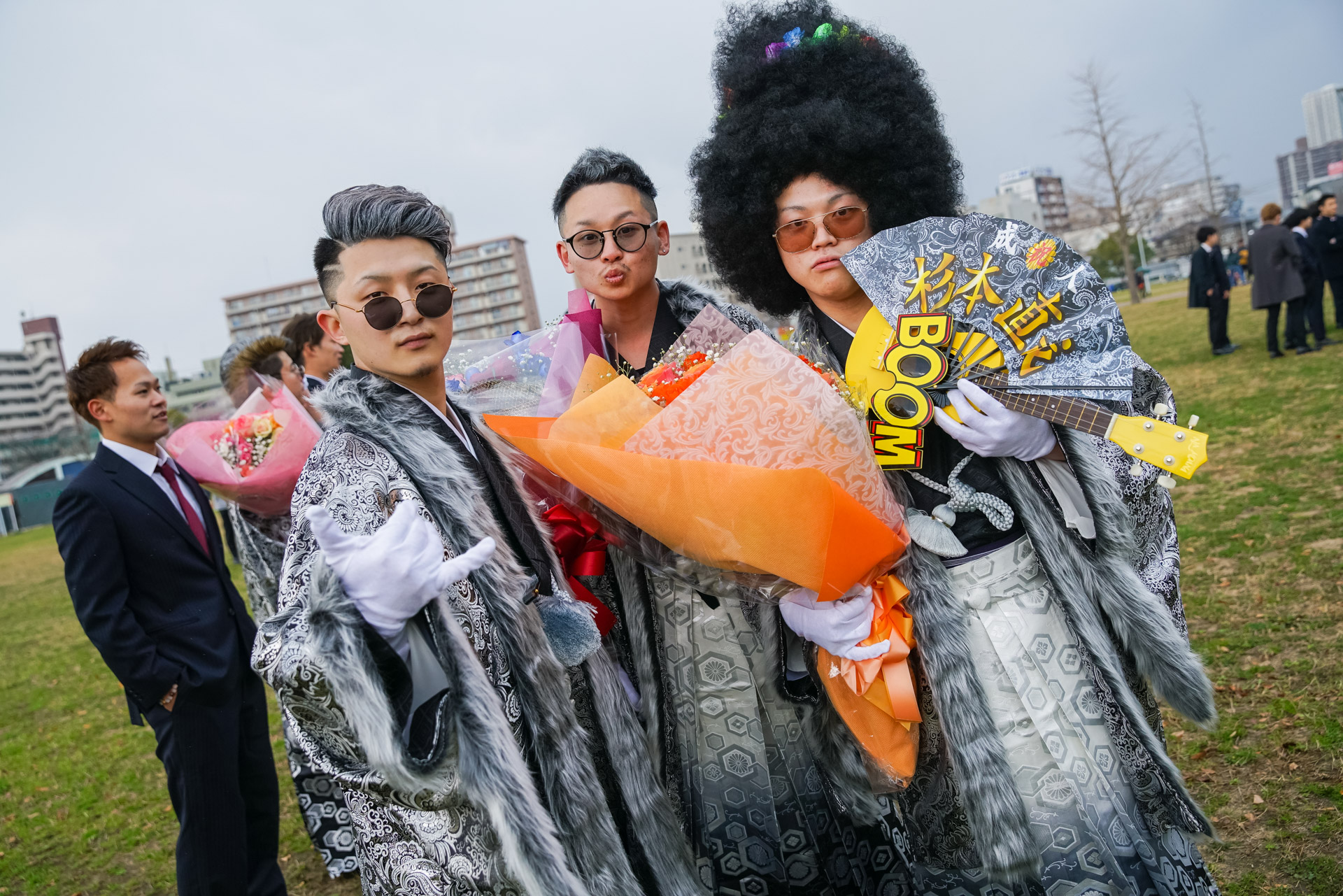 豪華絢爛 北九州市の成人式は今年もド派手だった カラフル衣装 ファンキーな髪型が炸裂 フォトレポート ニコニコニュース