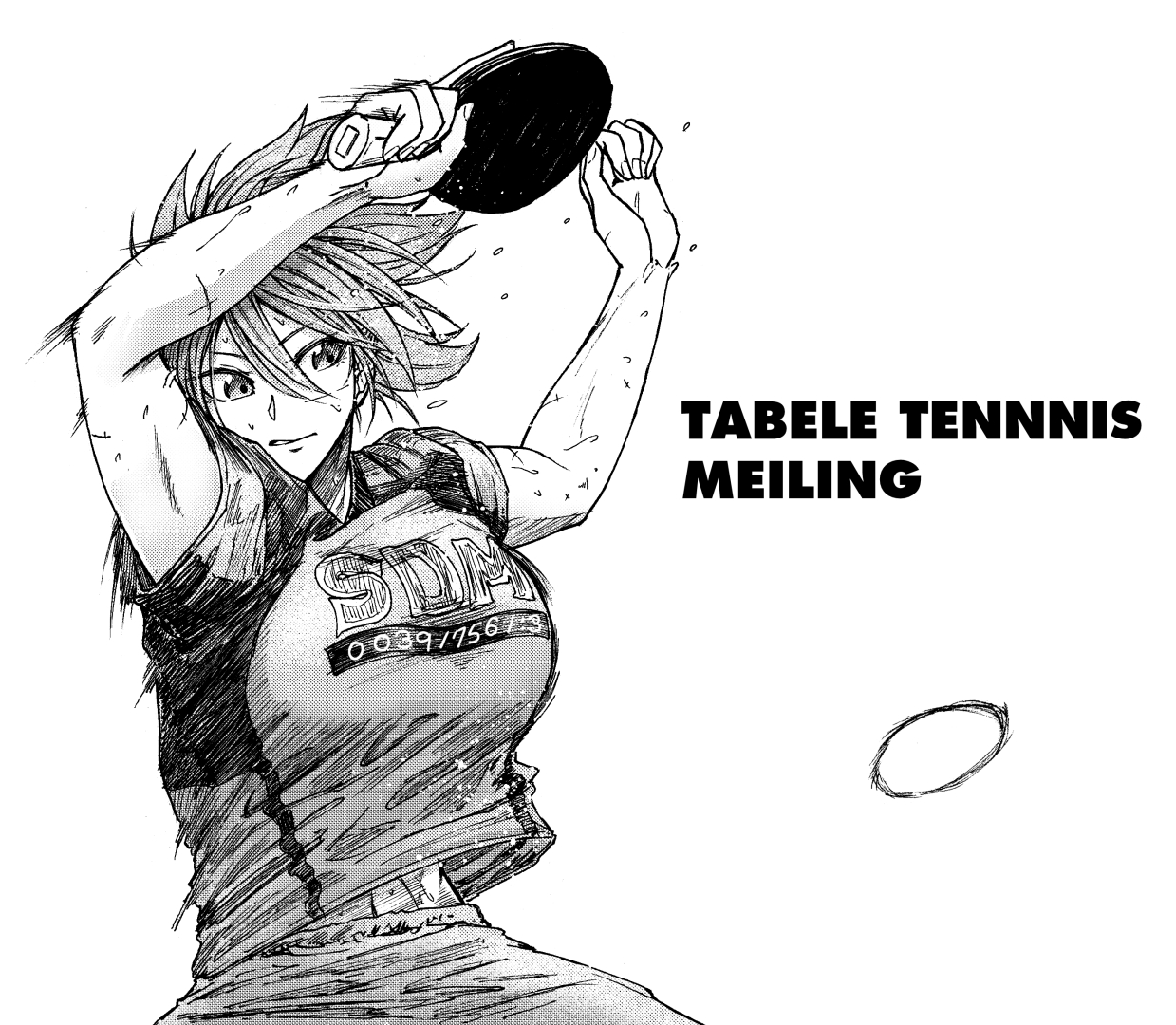 スポーツウェアor浴衣 どっちが好き 卓球をする女子イラスト詰め合わせの画像 10 Takkyuu