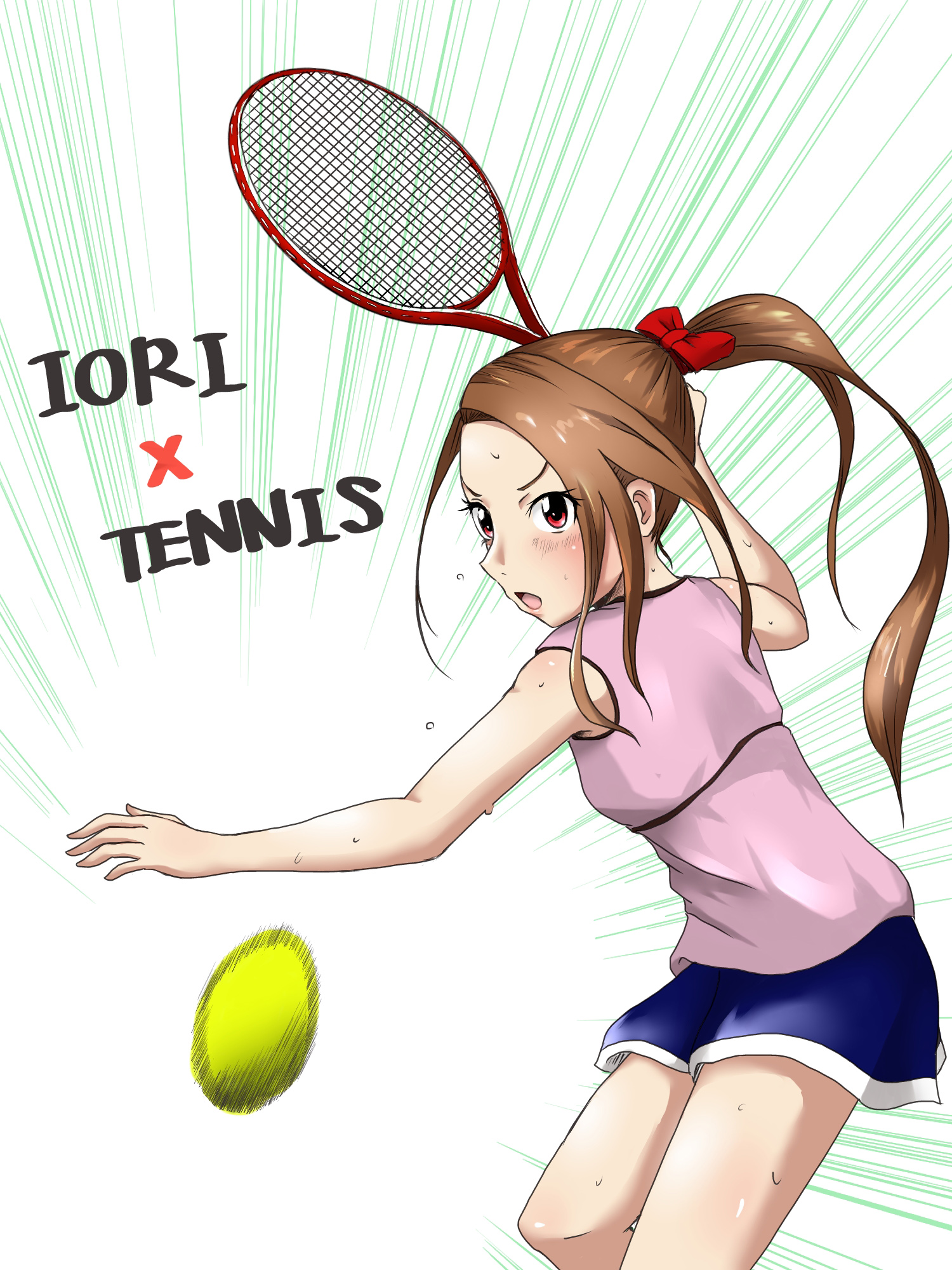 なびく髪 たぎる汗 テニスウェアの女子 イラスト集の画像 Tennisis 05