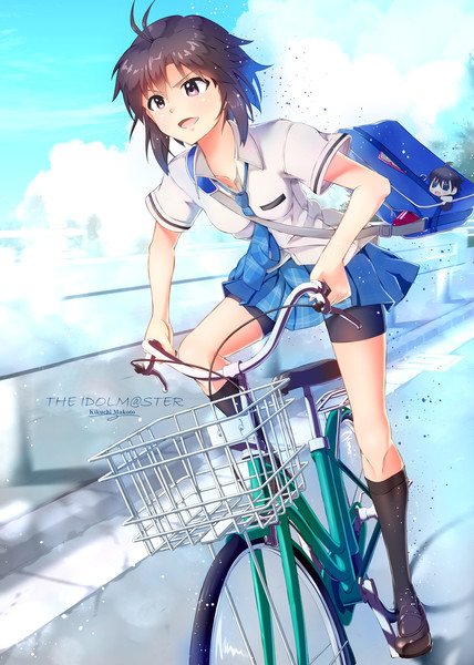 これも青春 制服で自転車に乗る 女子学生イラストまとめの画像 02 i