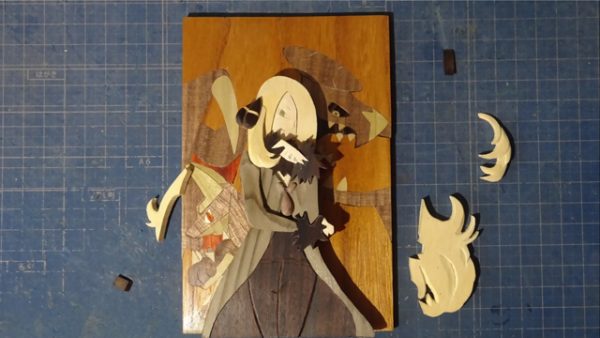 「ポケモンカード」シロナを木彫りのシャドーボックス風に作ってみた　アートな出来映えに「高クオリティ！」の声も