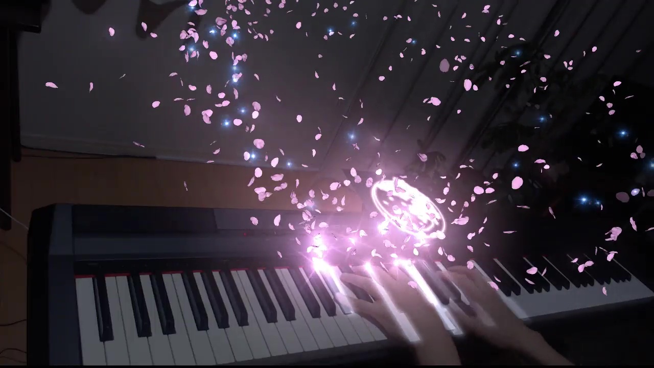 名曲 春よ 来い を Arピアノ でカバーしてみた プロジェクションマッピング用のソフトを使ったリアルタイムで桜が舞い散る幻想的な演出にウットリ ニコニコニュース オリジナル