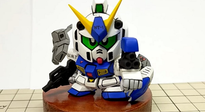 機動戦士ガンダム0080 ポケットの中の戦争 のアレックスを Sdガンダム にしてみた 一から樹脂粘土で作り上げ かっこいい すごい の声