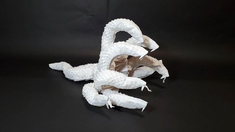 ウロコ2800枚の迫力 折り紙のヤマタノオロチを 150時間 かけて折ってみた ニコニコニュース オリジナル