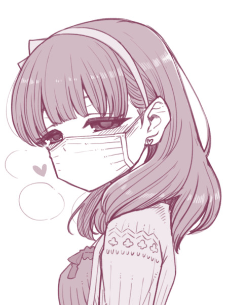 口元が見えなくても可愛い マスク をつけた女子キャラクターのイラスト詰め合わせ ニコニコニュース オリジナル