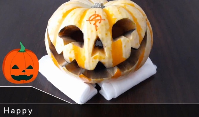 閃光のハサウェイ 偽マフティーの ジャック オー ランタンを カボチャの彫り方の解説付きで作ってみた ニコニコニュース オリジナル