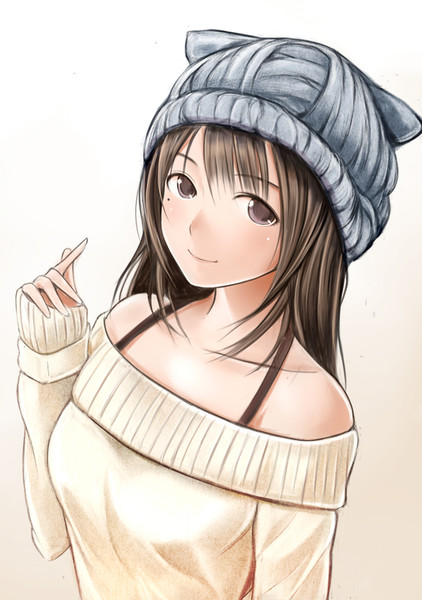 寒いときはコレ ニット帽をかぶっている女の子 イラスト詰め合わせ ニコニコニュース オリジナル