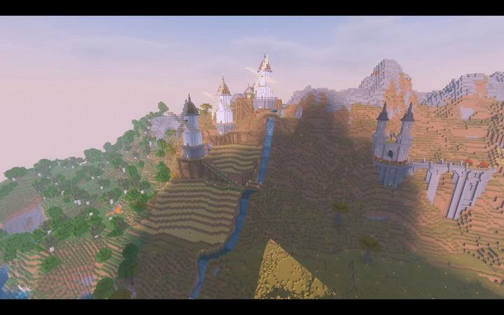 Minecraft 新山岳バイオームで自然に合わせた街づくり 大きな山の小さな村で始まるサバイバル建築がワイルドだった ニコニコニュース オリジナル