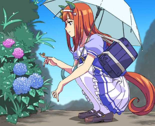 梅雨を彩る華やかな色合い あじさい 女の子キャラクター イラスト詰め合わせ ニコニコニュース オリジナル