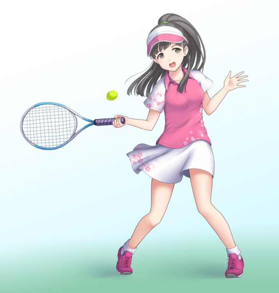 さわやかに汗を流そう テニスラケット を持っている女子キャラクターのイラストまとめ ニコニコニュース オリジナル