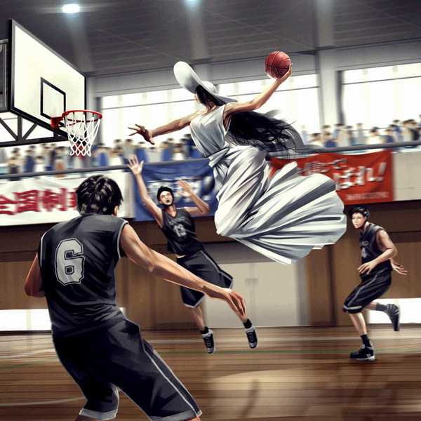 スポーツの秋 バスケットボール をしているアニメ女子キャラクターのイラスト詰め合わせ ニコニコニュース オリジナル