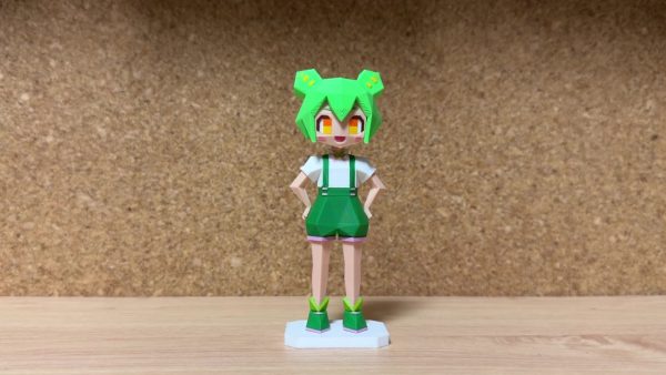 3Dプリンターで「ローポリずんだもん」のフィギュアを作ってみた！ 昔の3Dゲームみたいなカクカク感がたまらなくかわいい